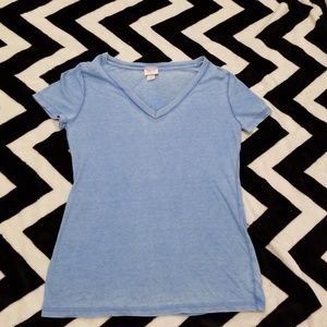 Mossimo basic blue v neck super soft tee shirt